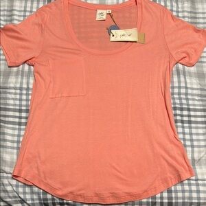 White Crow Pink Short Sleeve Relaxed T-Shirt